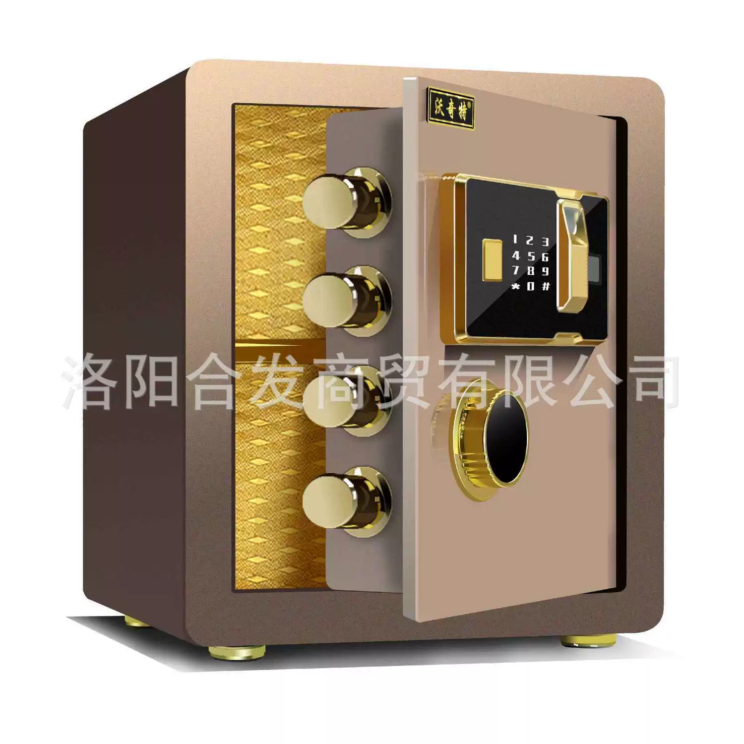 沃奇特保险柜大型全钢家用入墙指纹电子密码保险箱办公防盗保管箱