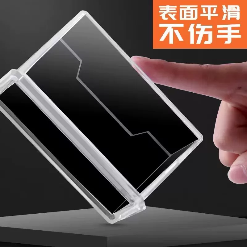 亚克力单层透明名片座收纳盒办公桌上摆架盒名片架商务名片展示架