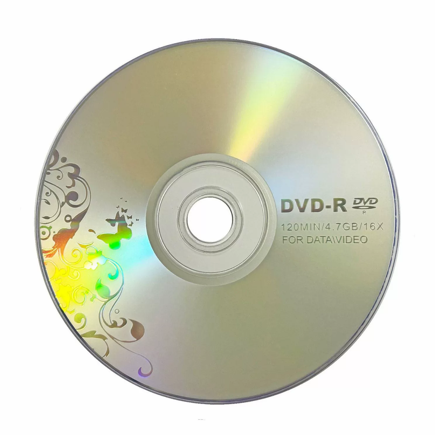 银色花DVD-R空白刻录光盘DVD光碟片4.7GB办公视频16X跨境批发50片