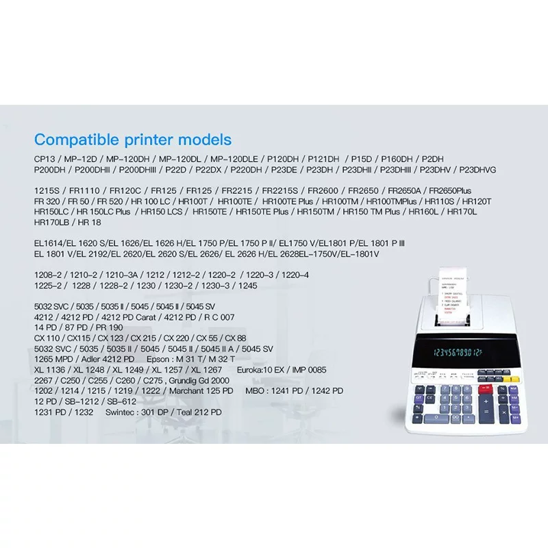 兼容中性IR40T红黑双色通用计算器卡西欧墨轮FR2650 CP13 HR-8TM