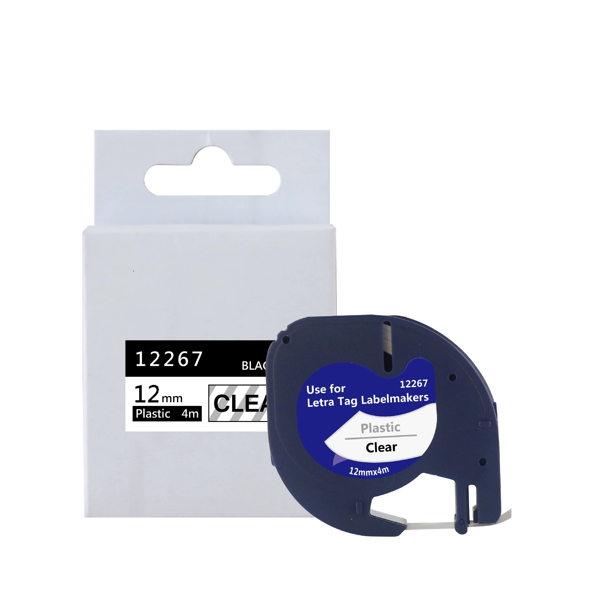 适用DYMO LT系列标签色带12mm 12267达美标签色带热敏打印纸胶质