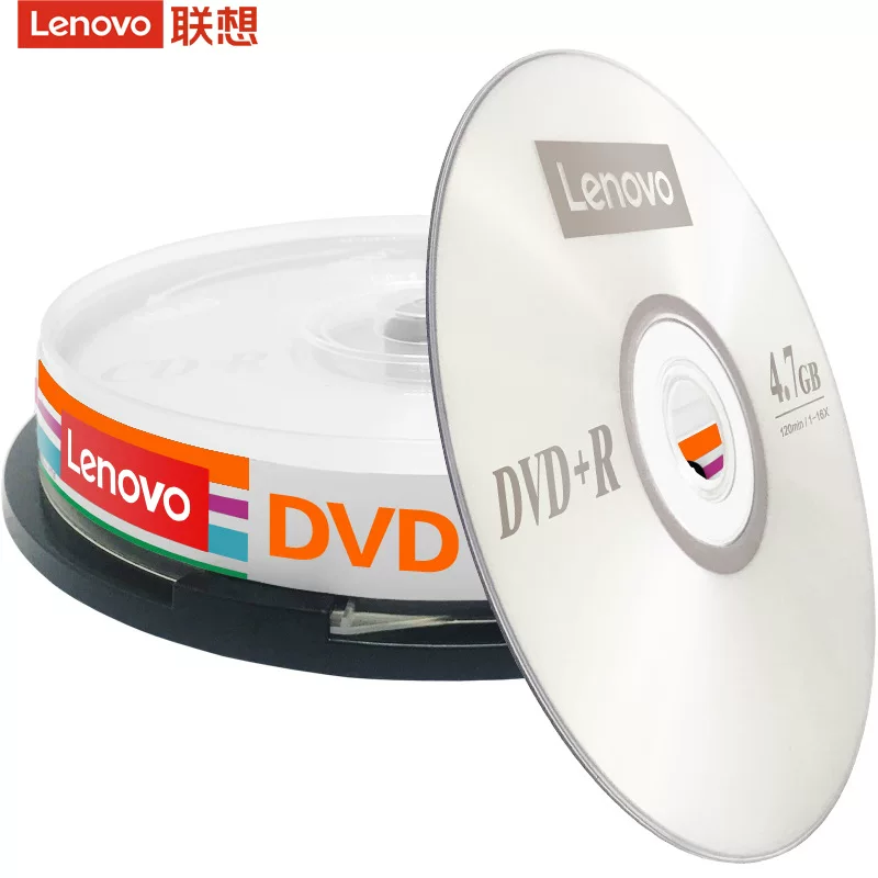 联想（Lenovo）DVD+R 光盘/刻录盘 16速4.7GB 办公系列 桶装10片