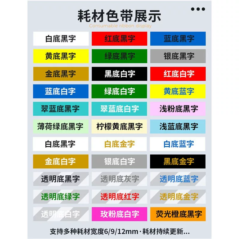 E1000商用标签打印机跨境热转印无墨便携手持标签色带打印机批发