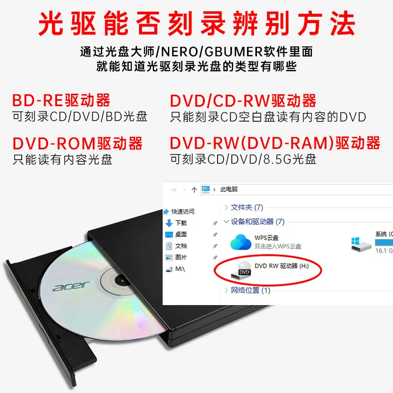 正品宏碁acer可擦写DVD+RW刻录光盘dvd视频光碟4.7GB空白刻录盘