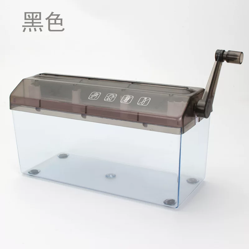 碎纸机办公室碎纸机A4小型练习桌面财务手摇文件纸张粉碎机