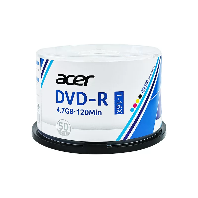 正品宏碁acerDVD-R光盘可打印空白视频dvd刻录光碟4.7G 120Min