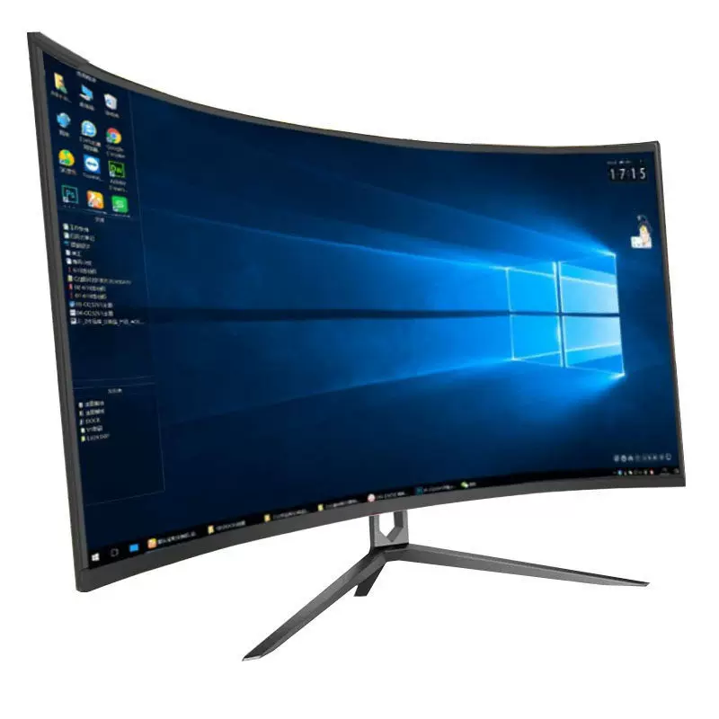 32英寸曲面电脑165电竞游戏2K液晶34显示器27台式144HZ带鱼屏幕24