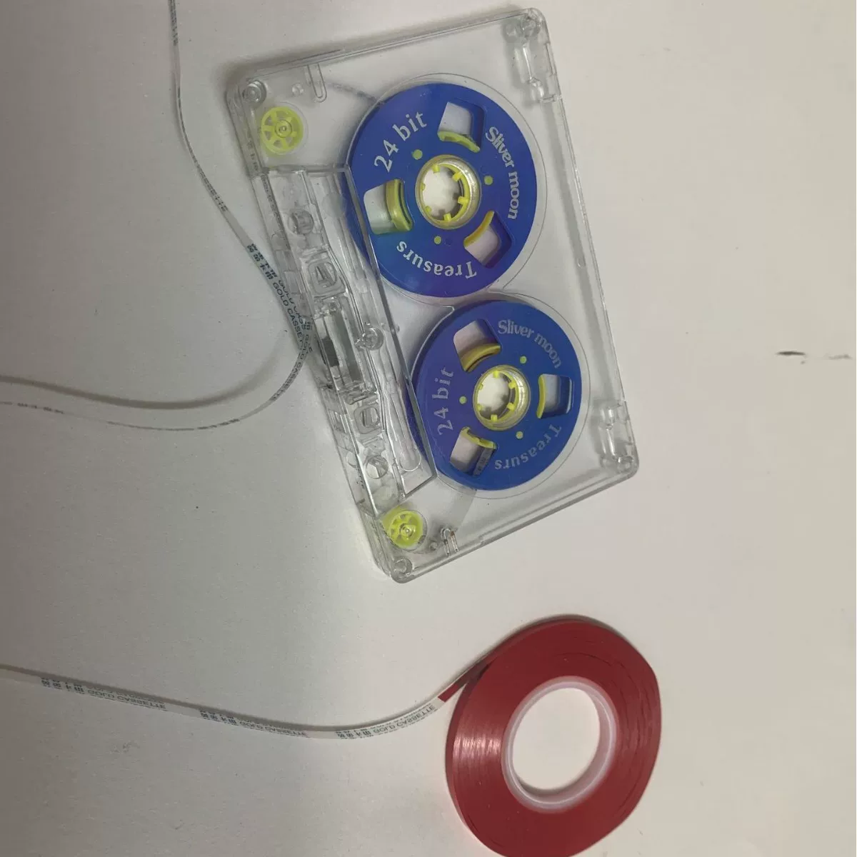 磁带配件卡纸防滑膜黑膜透明膜磁带专用接驳小胶带毛毡屏蔽铁片轮