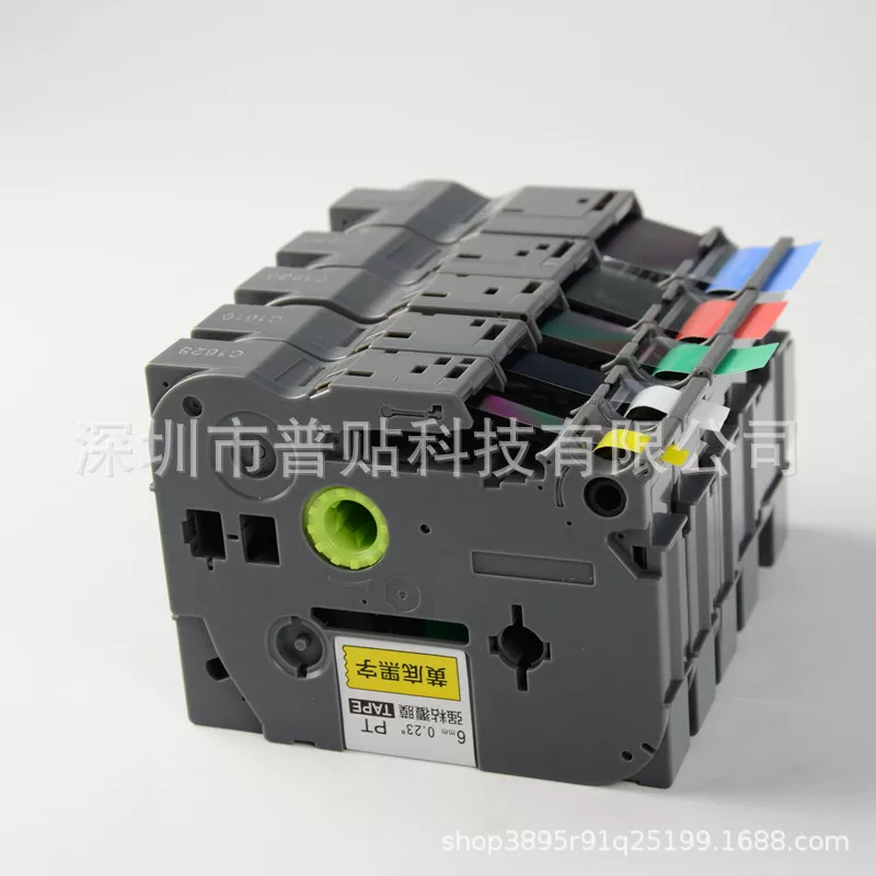 适用兄弟标签机色带TZ2-231 631线缆网线标签带PT-d210 18r p700