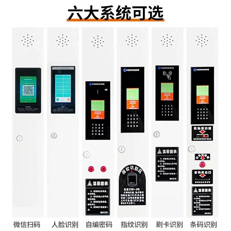 存包柜寄存柜微信指纹人脸识别条码刷卡储物柜智能储物解决方案