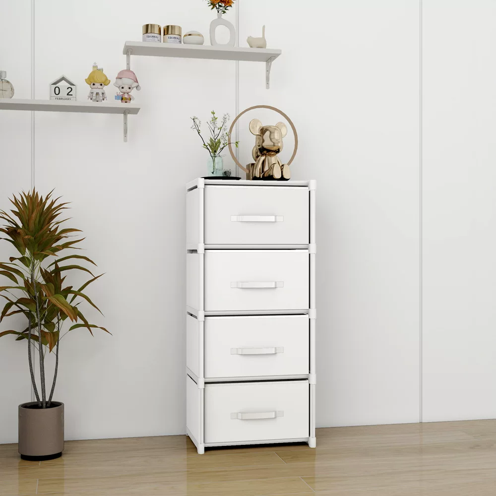 简易储物柜多层抽屉卧室内衣杂物收纳柜家用落地组装置物架子跨境