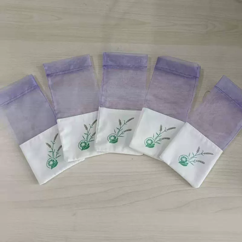 薰衣草香包香袋香薰空袋子干花束口袋透明网纱棉麻布香囊袋荷包