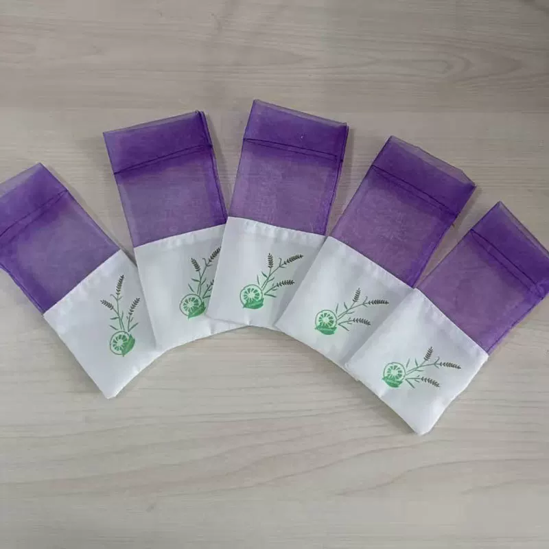 薰衣草香包香袋香薰空袋子干花束口袋透明网纱棉麻布香囊袋荷包