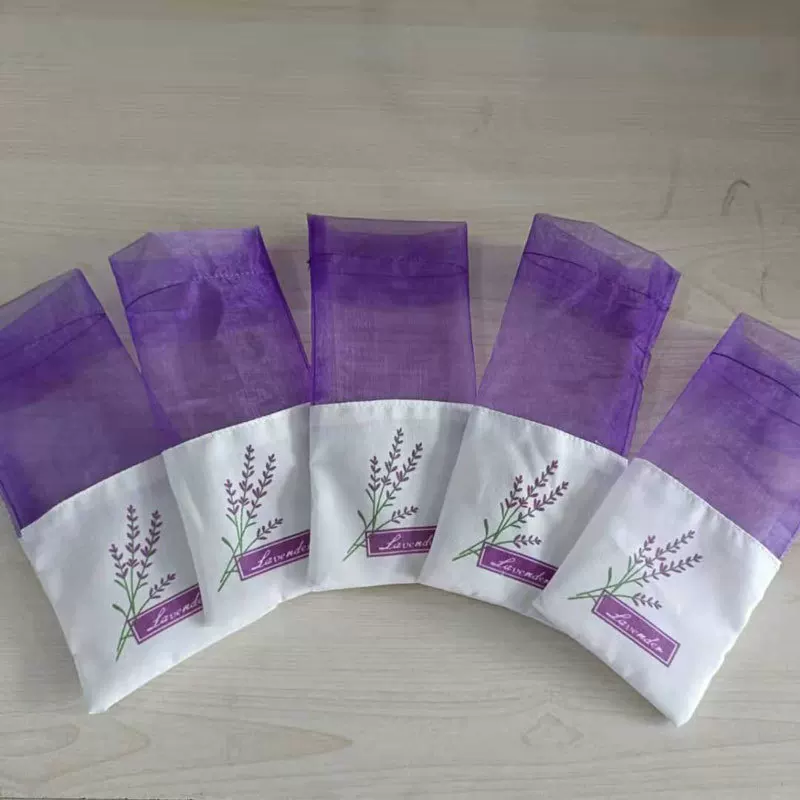 薰衣草香包香袋香薰空袋子干花束口袋透明网纱棉麻布香囊袋荷包