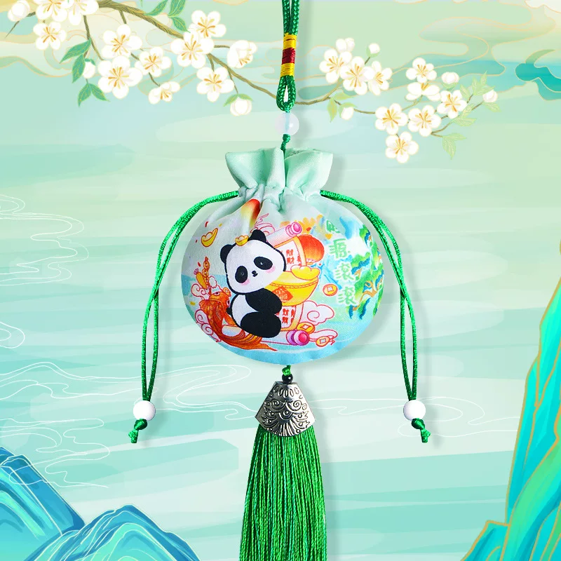 中秋香包一枝梅香囊中国风景区寺庙汉服梅花荷包车载挂件流苏香囊
