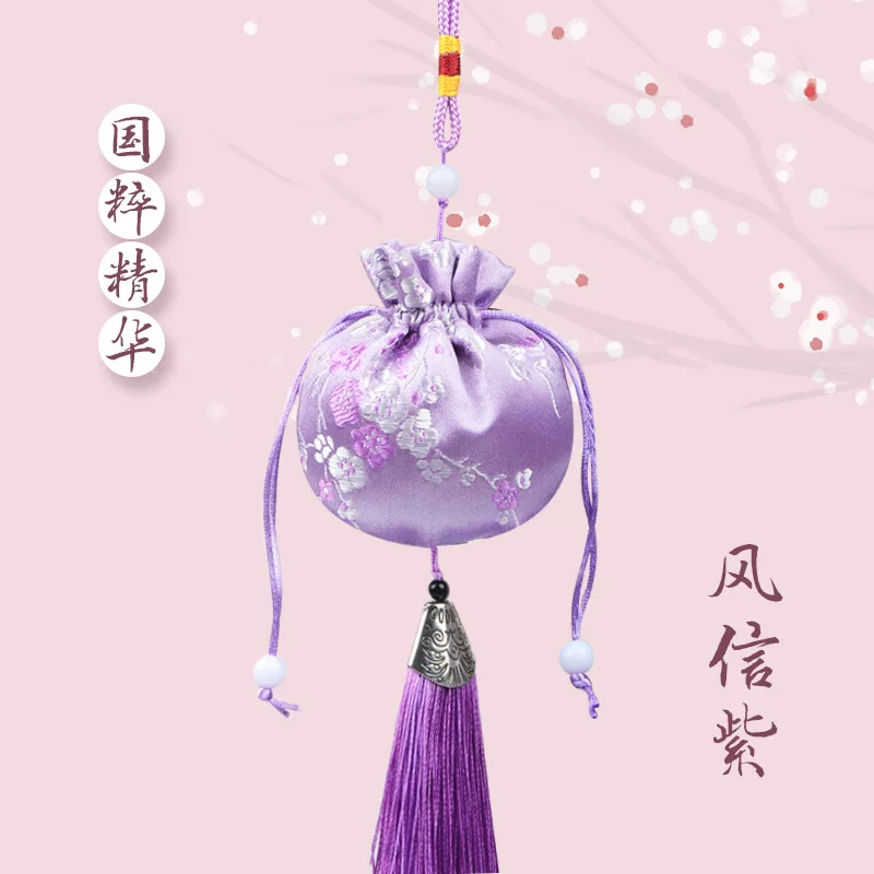 中秋香包一枝梅香囊中国风景区寺庙汉服梅花荷包车载挂件流苏香囊
