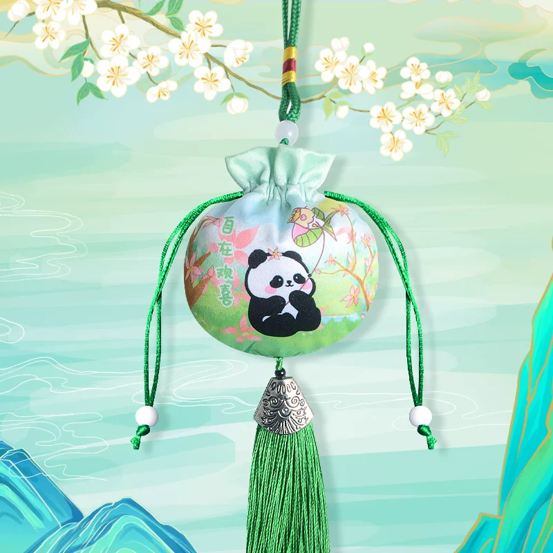 中秋香包一枝梅香囊中国风景区寺庙汉服梅花荷包车载挂件流苏香囊