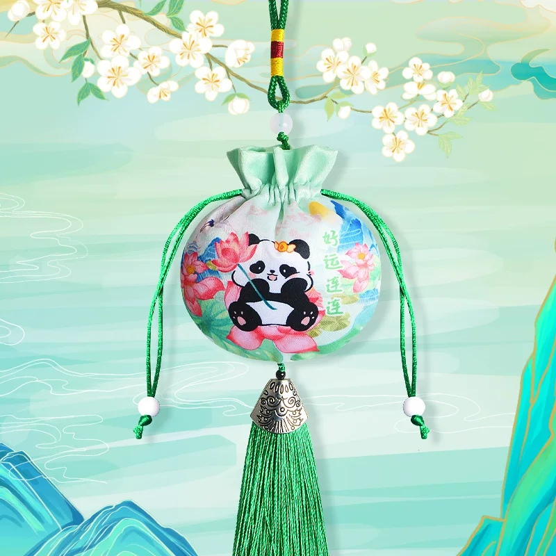 中秋香包一枝梅香囊中国风景区寺庙汉服梅花荷包车载挂件流苏香囊