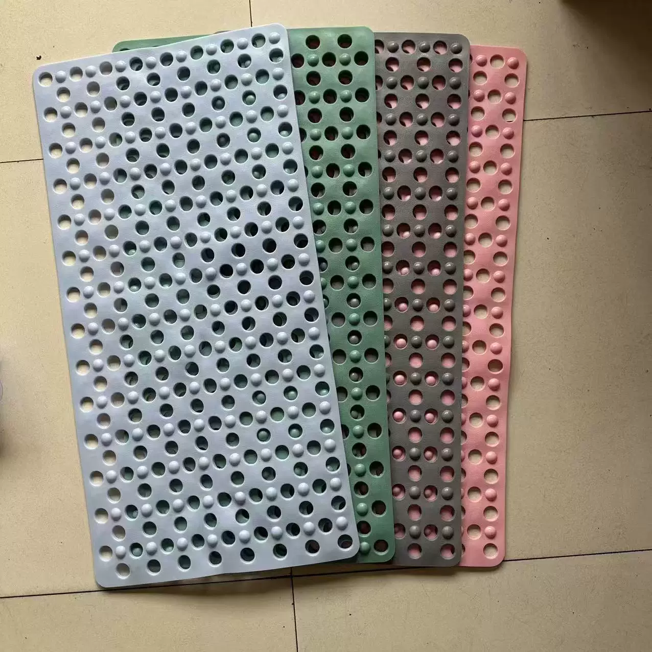 浴室大孔防滑垫淋浴房家用洗澡厕所脚垫卫生间地垫防水浴缸脚垫防