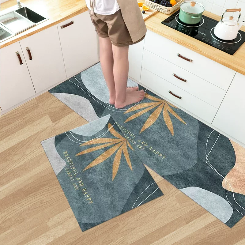 加厚厨房地垫耐脏卫生间门垫进门垫玄关浴室门口家用简约地毯脚垫