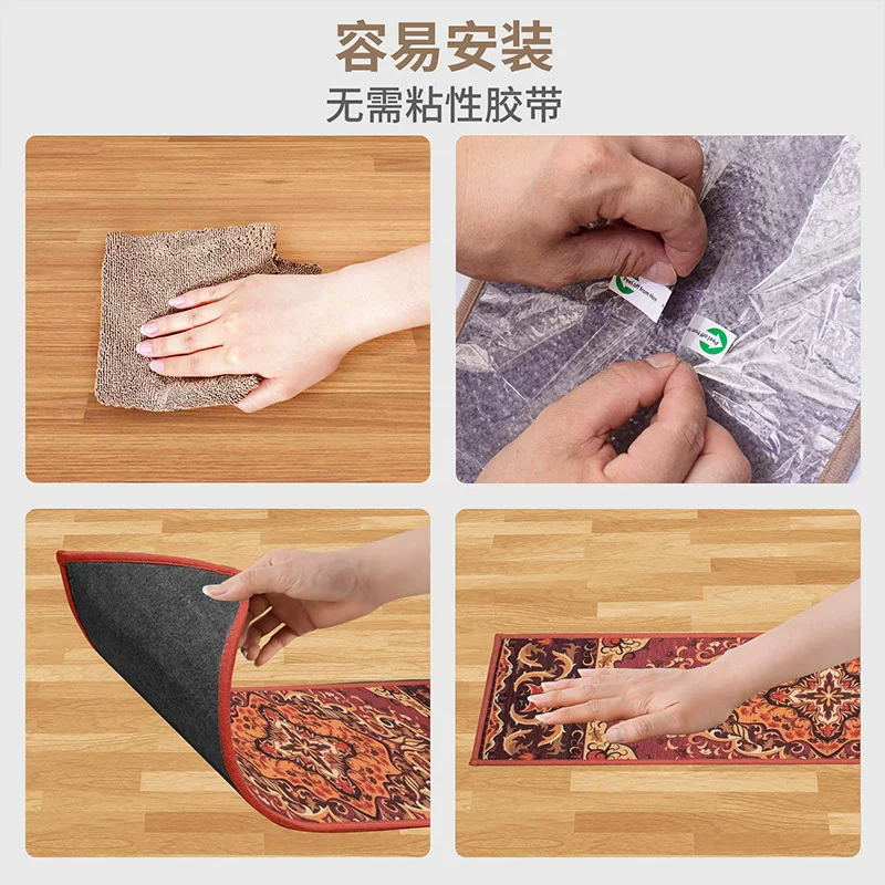 免胶自粘楼梯踏步垫 北欧波西米亚防滑静音台阶垫 跨境批发可代发