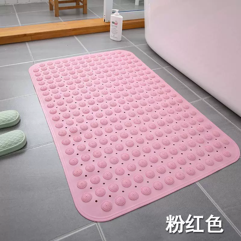 按摩浴室防滑垫淋浴洗澡浴缸带吸盘按摩脚垫厕所卫生间隔水地垫子
