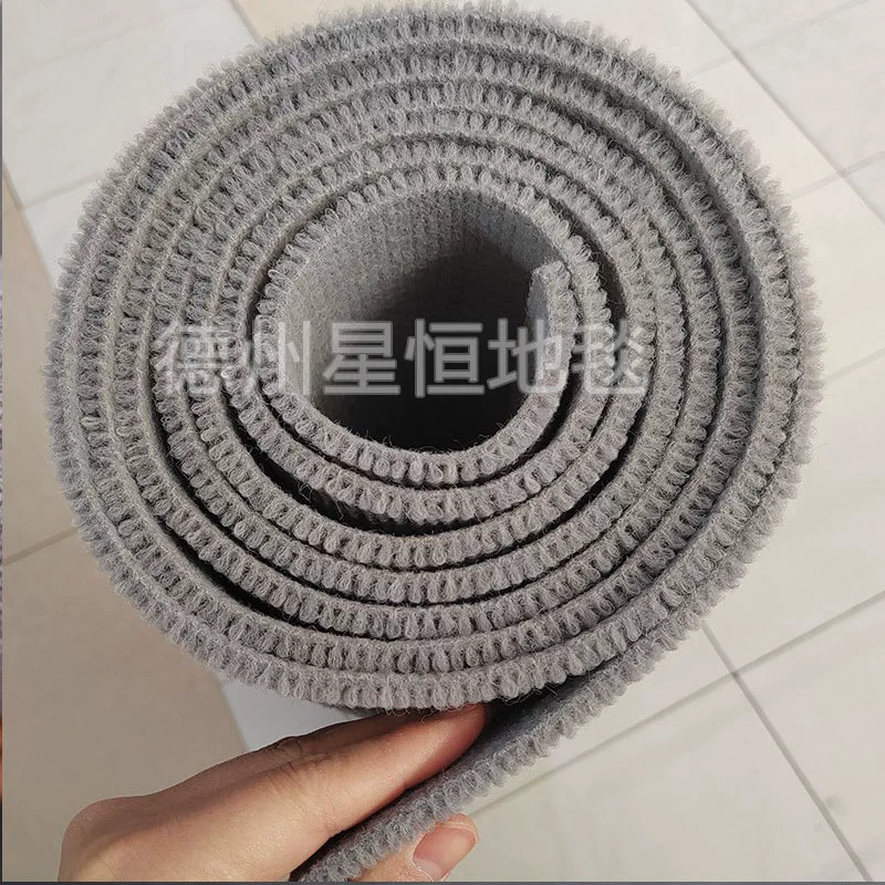 烟灰色条纹地毯客厅儿童房摄影棚隔音大面积全铺商用加厚条纹地毯