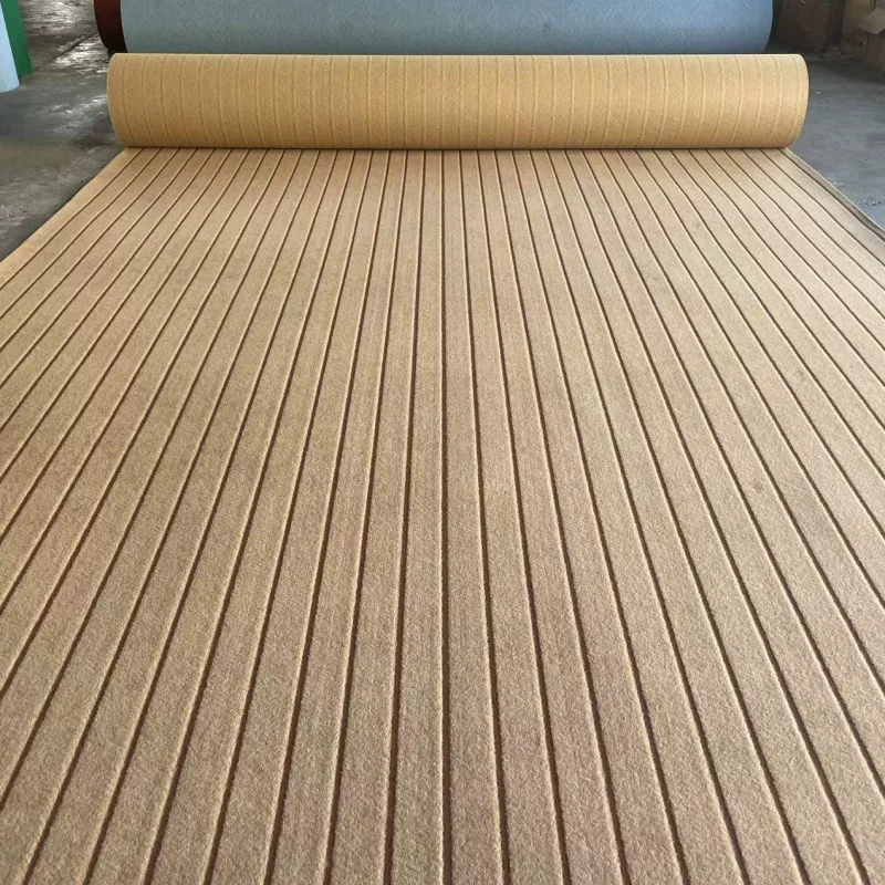家用卧室客厅防滑满铺地垫商用办公室楼梯走廊整铺米白色条纹地毯