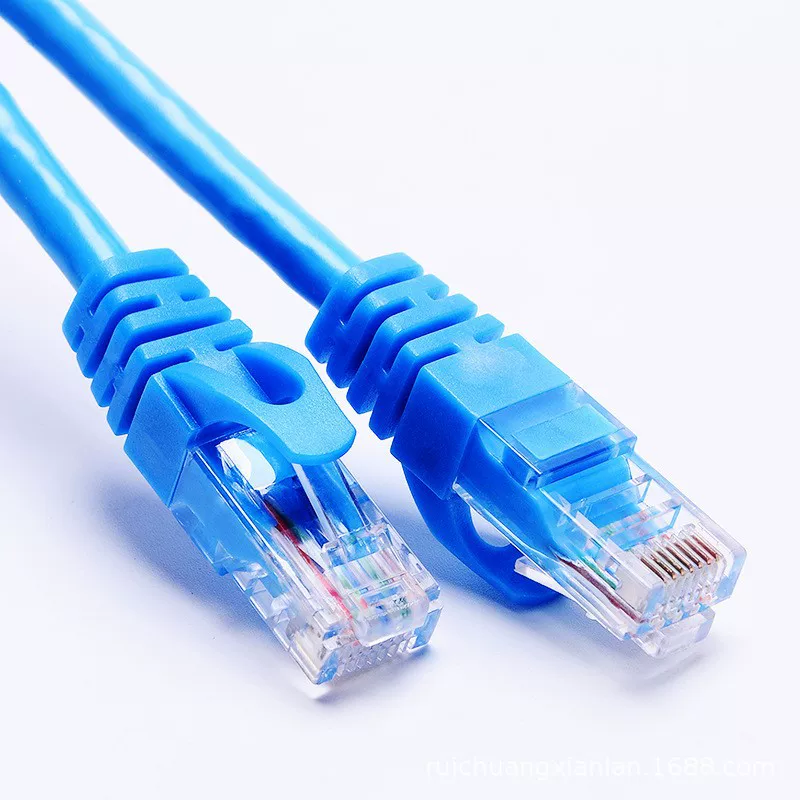 RJ45六类纯铜八芯跳线超无氧成品网线路由器非屏蔽千兆网络线批发