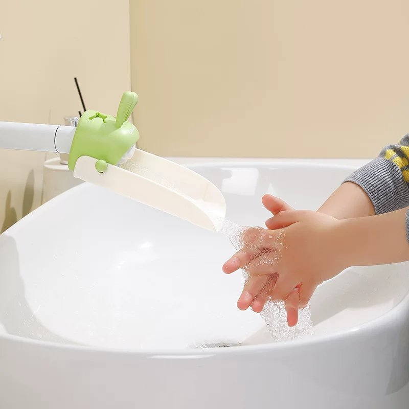 卫生间儿童引水器硅胶可爱水龙头延伸器严选宝宝洗手防溅神器