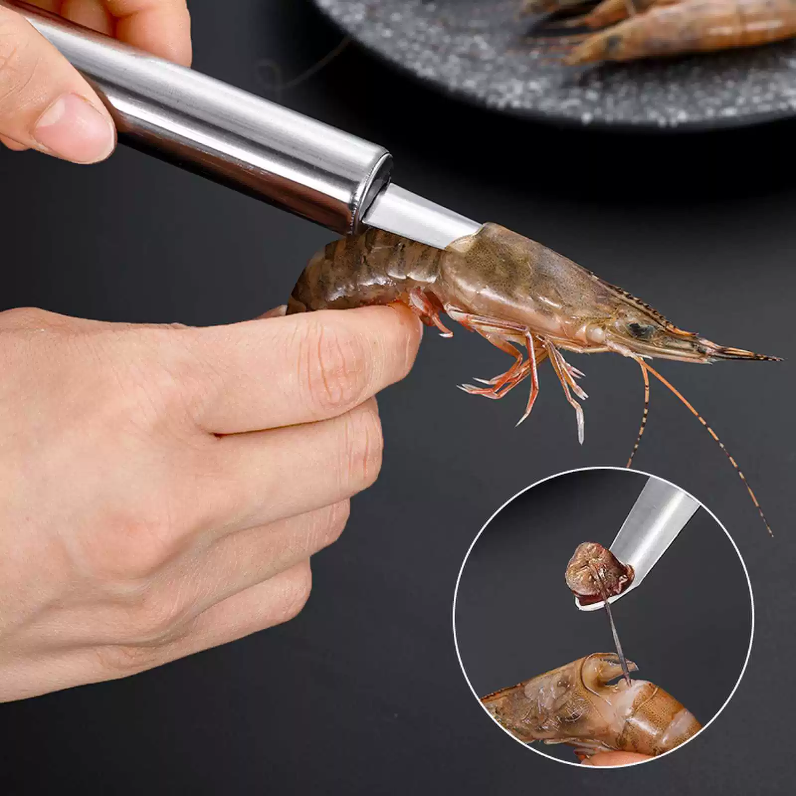 龙眼去核器桂圆荔枝去核神器不锈钢荔枝挖肉器龙眼剥壳神器脱壳器