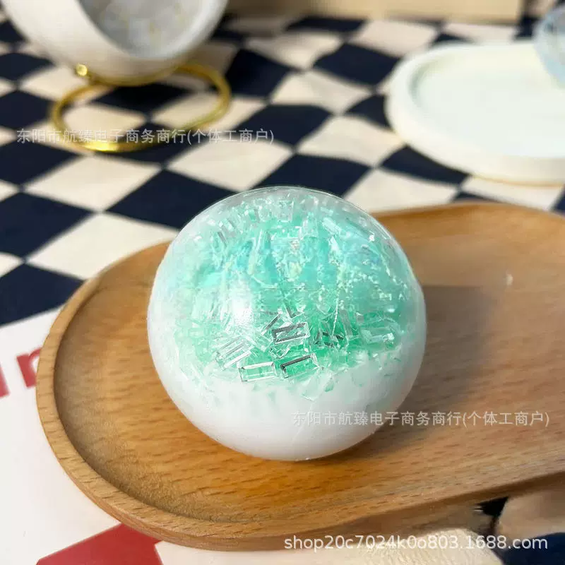 绝美碎冰冰奶油冰条手作彩带解压球捏捏乐挤压发泄球玩具工厂批发