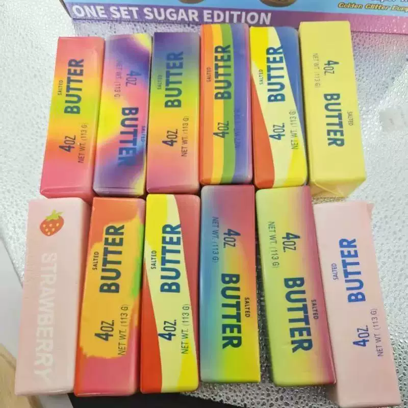 【工厂直销】跨境爆品高颜值黄油条捏捏乐慢回弹解压玩具创意玩具