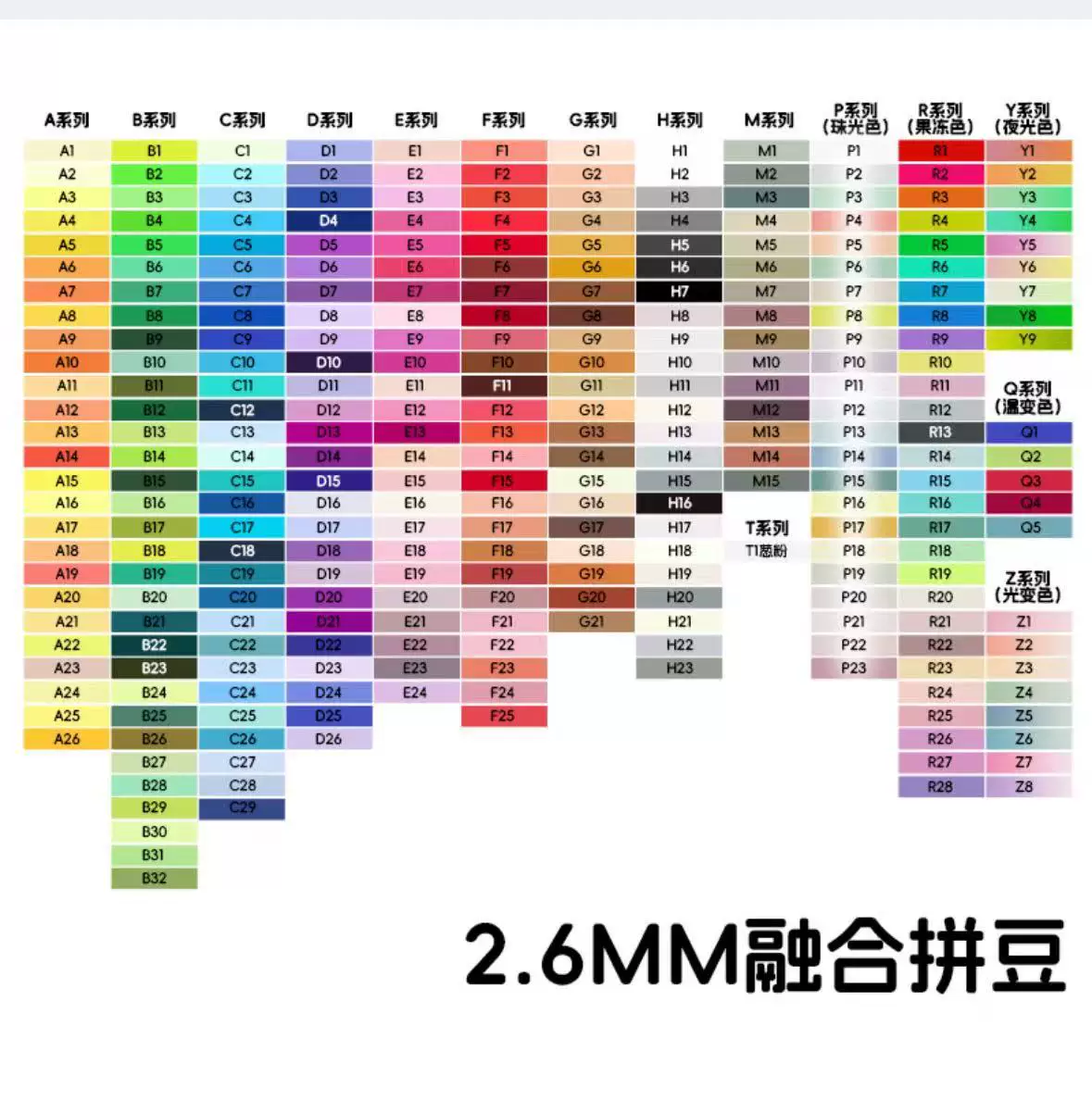 拼豆豆手工diy材料包全套立体融合MARD色号套装工具熨烫纸补充包