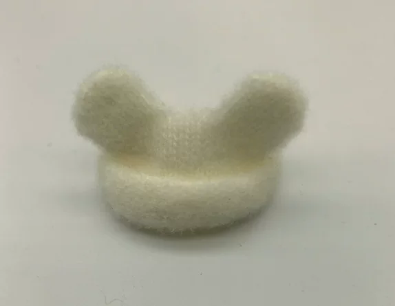 10cm娃衣棉花娃娃帽子 公仔毛绒玩具适用多色熊耳毛线帽子装饰