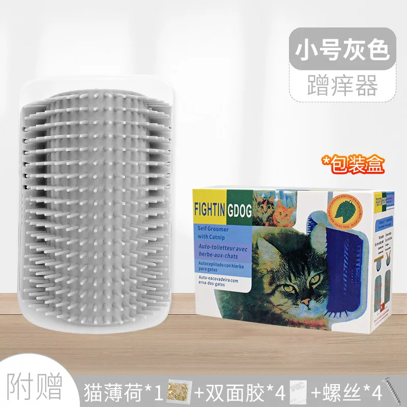 猫咪蹭痒器墙角自嗨蹭毛神器猫脸挠痒痒玩具猫抓板自助器宠物用品