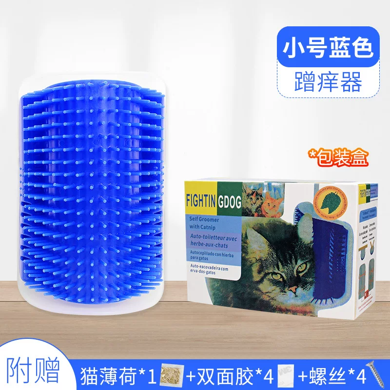 猫咪蹭痒器墙角自嗨蹭毛神器猫脸挠痒痒玩具猫抓板自助器宠物用品