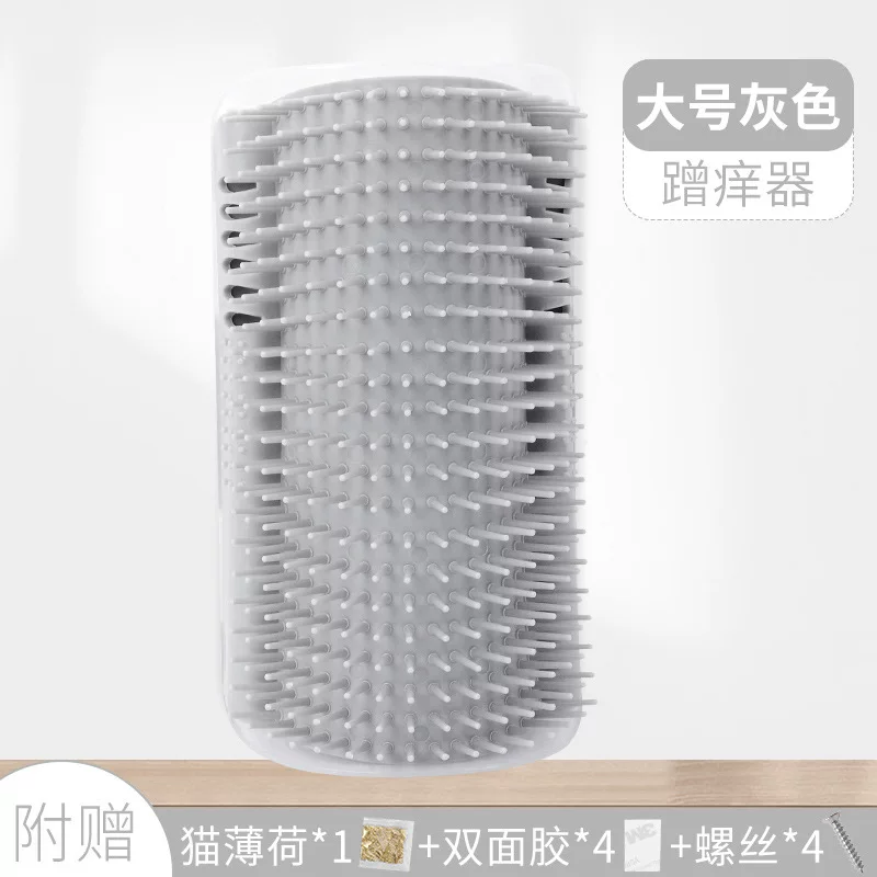 猫咪蹭痒器墙角自嗨蹭毛神器猫脸挠痒痒玩具猫抓板自助器宠物用品