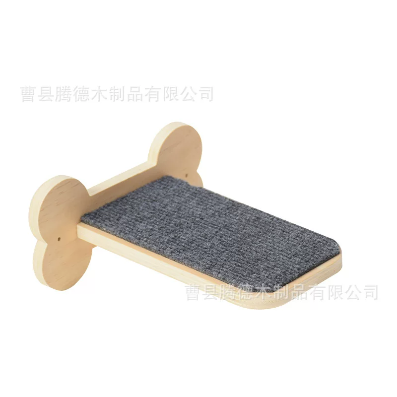 现货木制猫爬架墙上悬挂式实木猫梯架家用猫咪墙上玩具宠物梯架