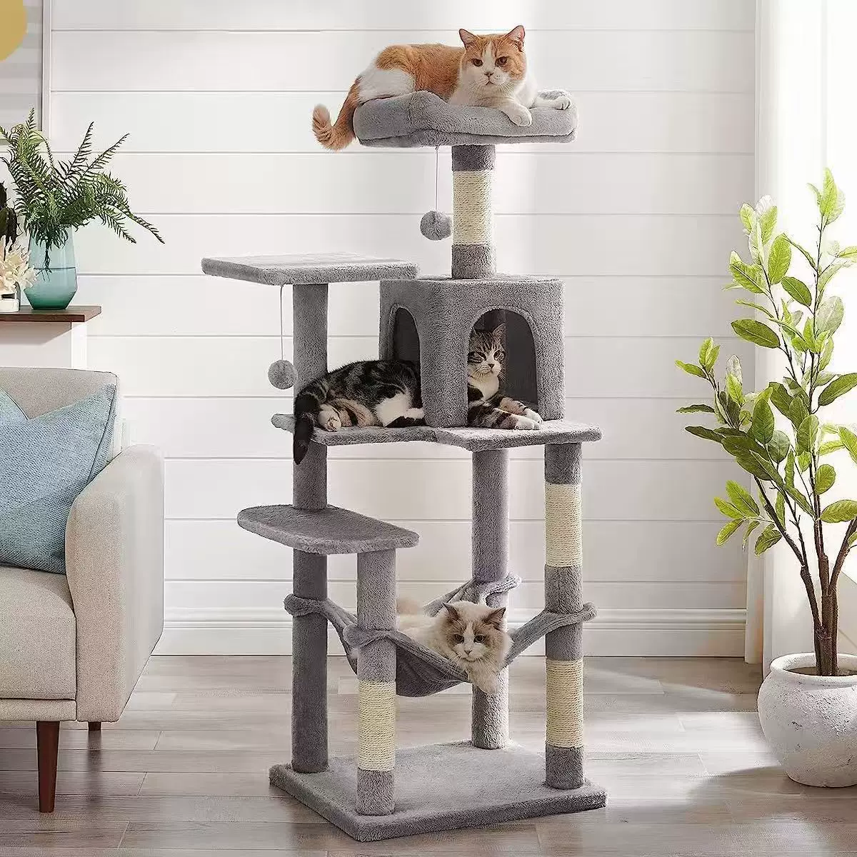 猫抓板猫爬架猫抓柱通天柱大型超大号家用立式猫窝大猫专用架剑麻