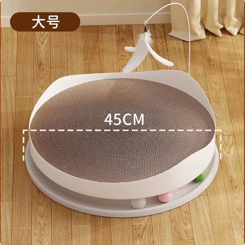 猫抓板耐磨不掉屑磨爪神器圆形猫窝夏季猫爪耐抓猫咪玩具三合一