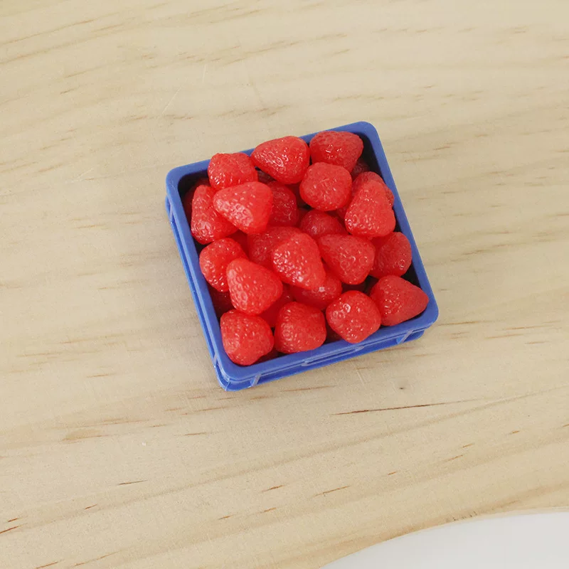 微缩食玩仿真迷你草莓diy奶油胶手机壳饰品配件趣味手工食玩材料