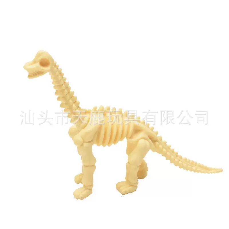 儿童开发智力玩具恐龙模型仿真小恐龙骨架12款模型考古挖掘骨架