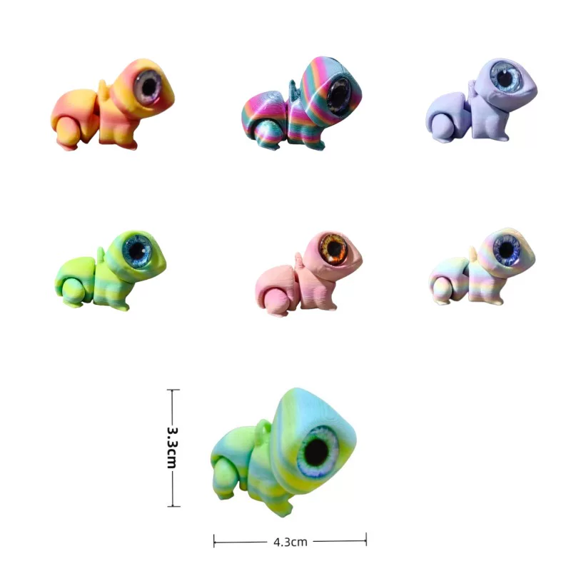 每逢3D打印之全家福仿真眼睛动物系列办公室客厅摆件可爱新奇动物