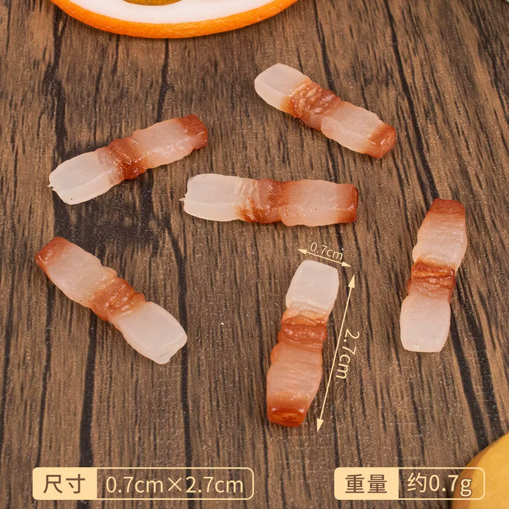 食材配件模型pvc仿真鱼红烧肉青菜微缩食玩dollhouse娃娃屋玩具