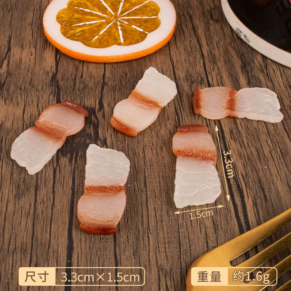 食材配件模型pvc仿真鱼红烧肉青菜微缩食玩dollhouse娃娃屋玩具
