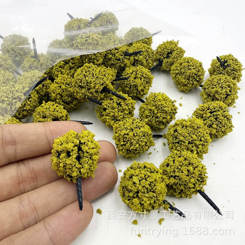 方寸景微缩仿真模型2-3cm套装小树沙盘diy材料微景观拍摄布景
