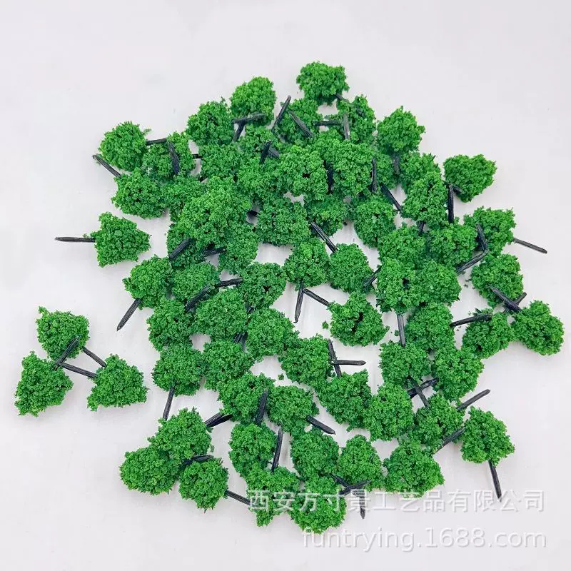方寸景微缩仿真模型2-3cm套装小树沙盘diy材料微景观拍摄布景