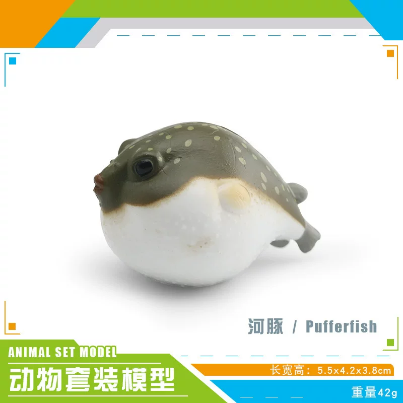跨境儿童仿真野生动物模型雨蛙小丑蛙水獭海豹河豚狸猫装饰摆件