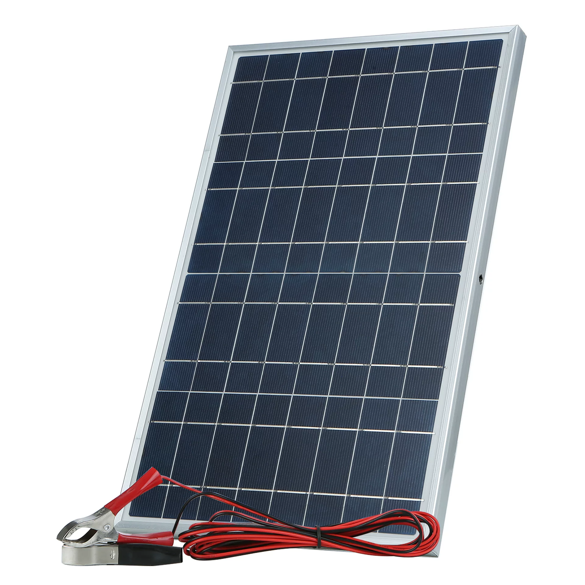 跨境专供单晶10W边框太阳能板3米夹子线12V18V控制器光伏板套装